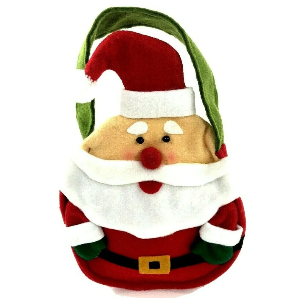 Christmas Felt Santa Gift Bag or Childs Purse - 6